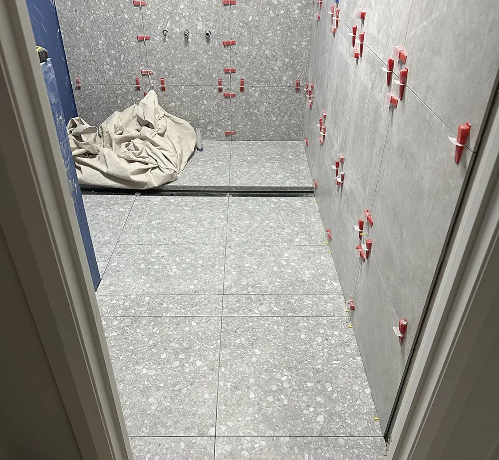 Bathroom renovation tiling