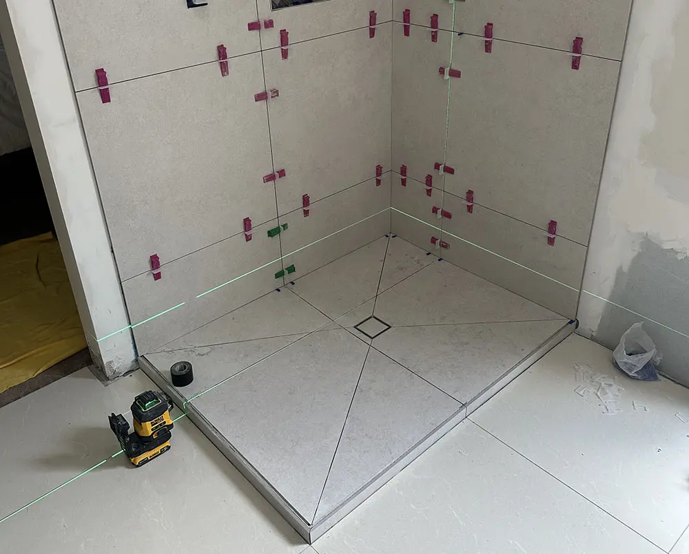 New shower just tiled